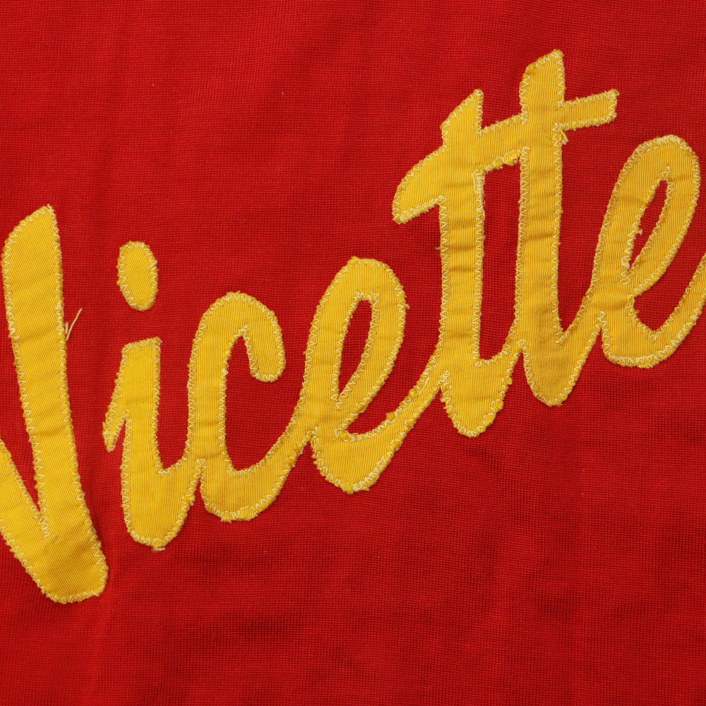 Vintage 50s Jersey Vicettes #28 Two-Tone Long Sleeve Shirt Size N/A - Picture 2 of 7